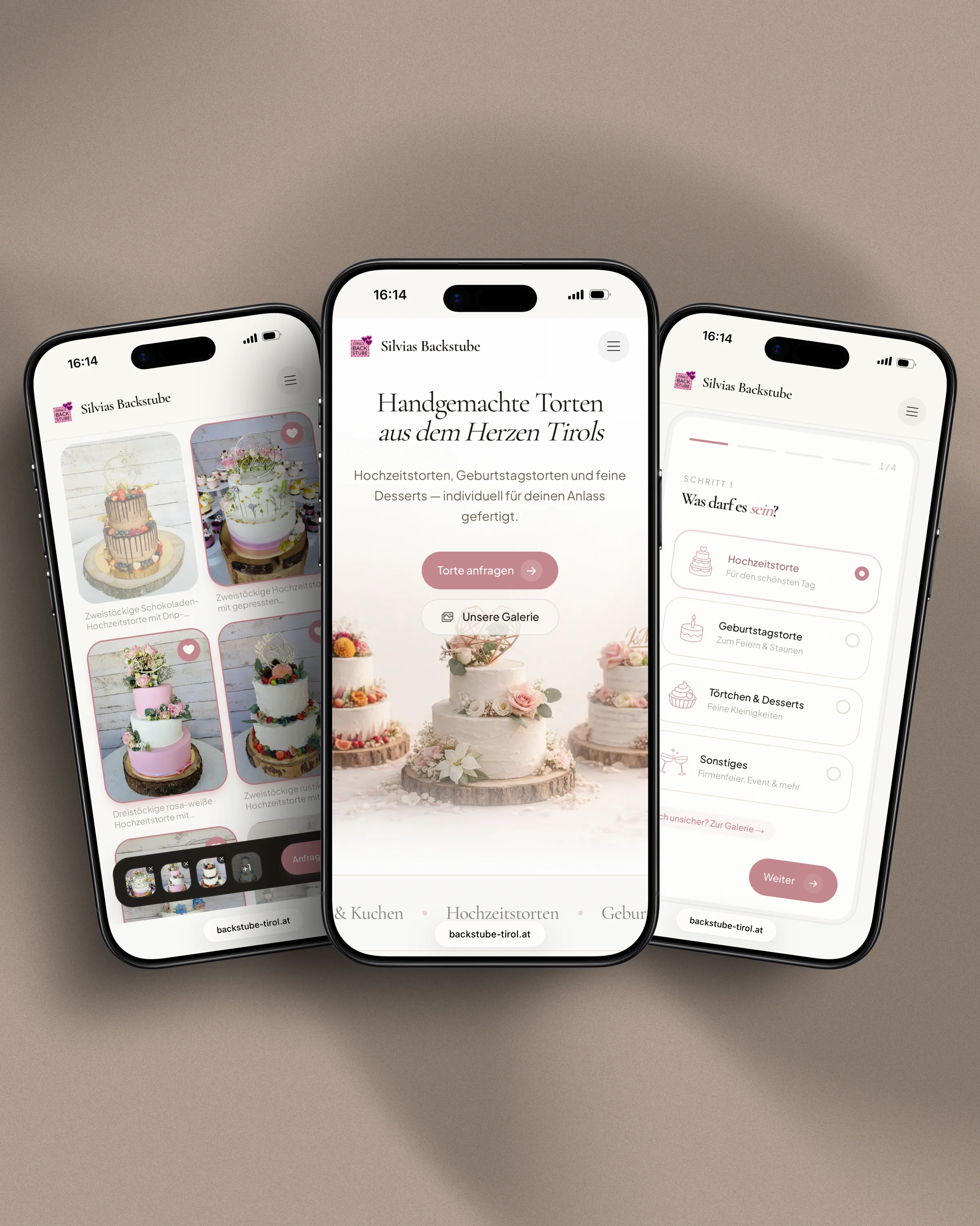 Die neue Website von Silvia's Backstube in Oberndorf in Tirol